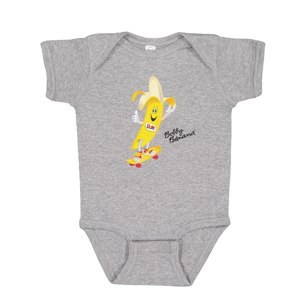 Dole Bobby Banana Skateboard Baby Bodysuit-0