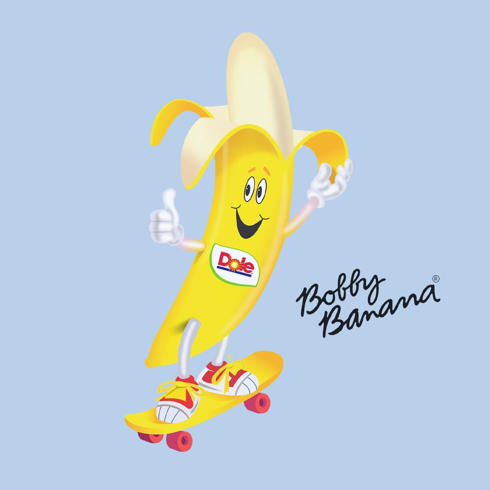 Dole Bobby Banana Skateboard Baby Bodysuit-2