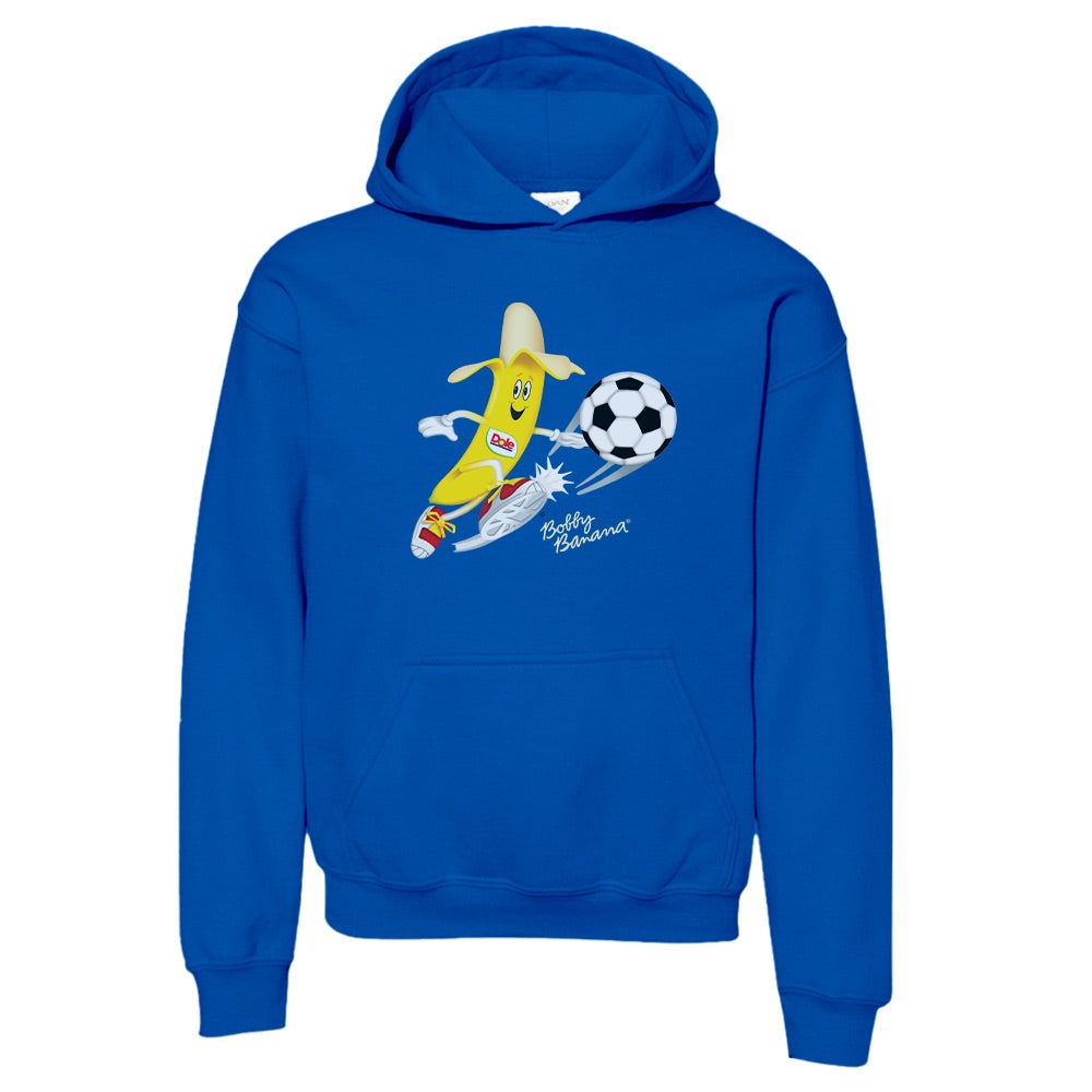 Dole Bobby Banana Soccer Kids Hooded Sweatshirt-1