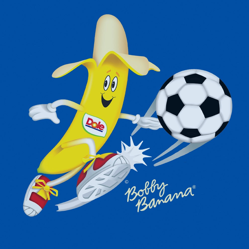 Dole Bobby Banana Soccer Kids Hooded Sweatshirt-2