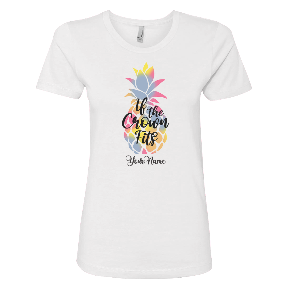 Dole If the Crown Fits Personalized Women's Short Sleeve T-Shirt-3
