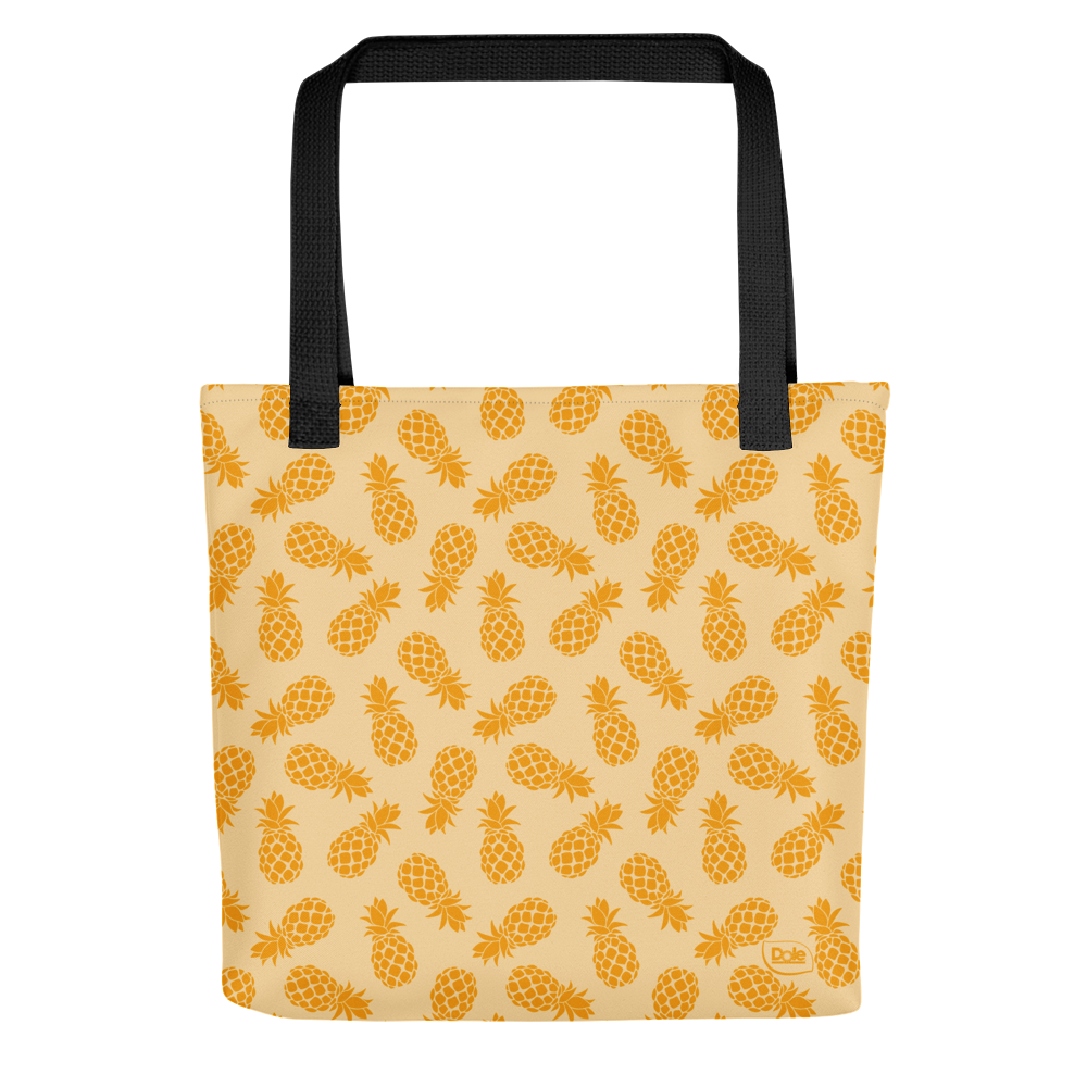 Dole Pineapple Pattern Orange Premium Tote Bag-0