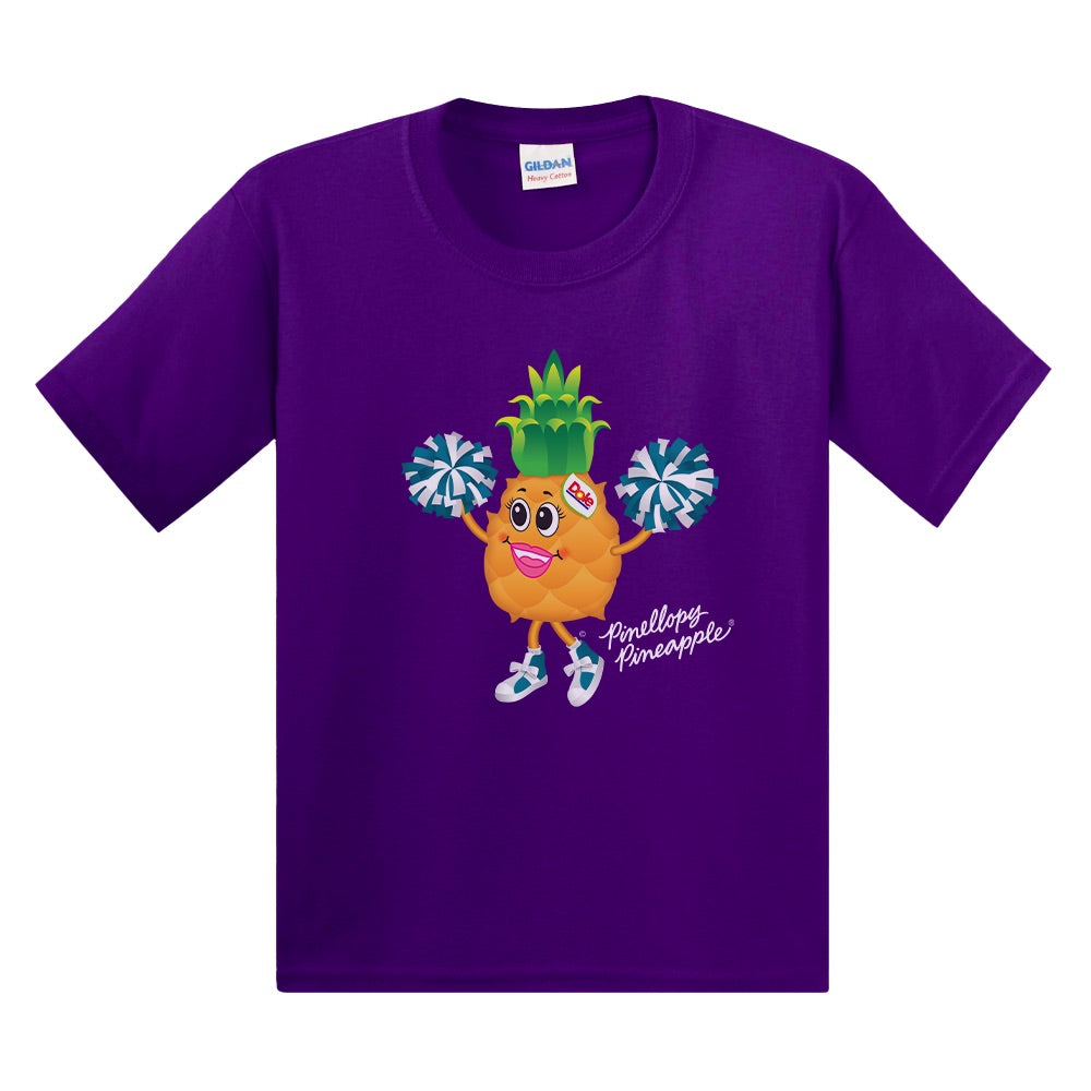 Dole Pinellopy Pineapple Cheerleader Kids T-Shirt-0