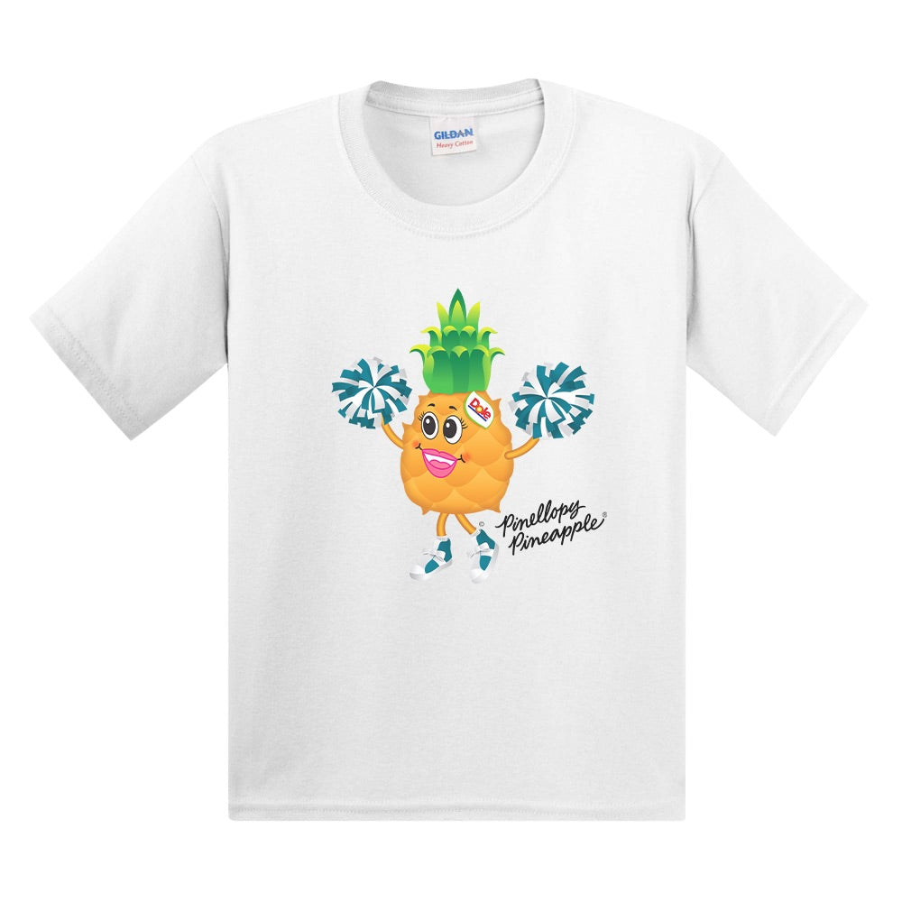 Dole Pinellopy Pineapple Cheerleader Kids T-Shirt