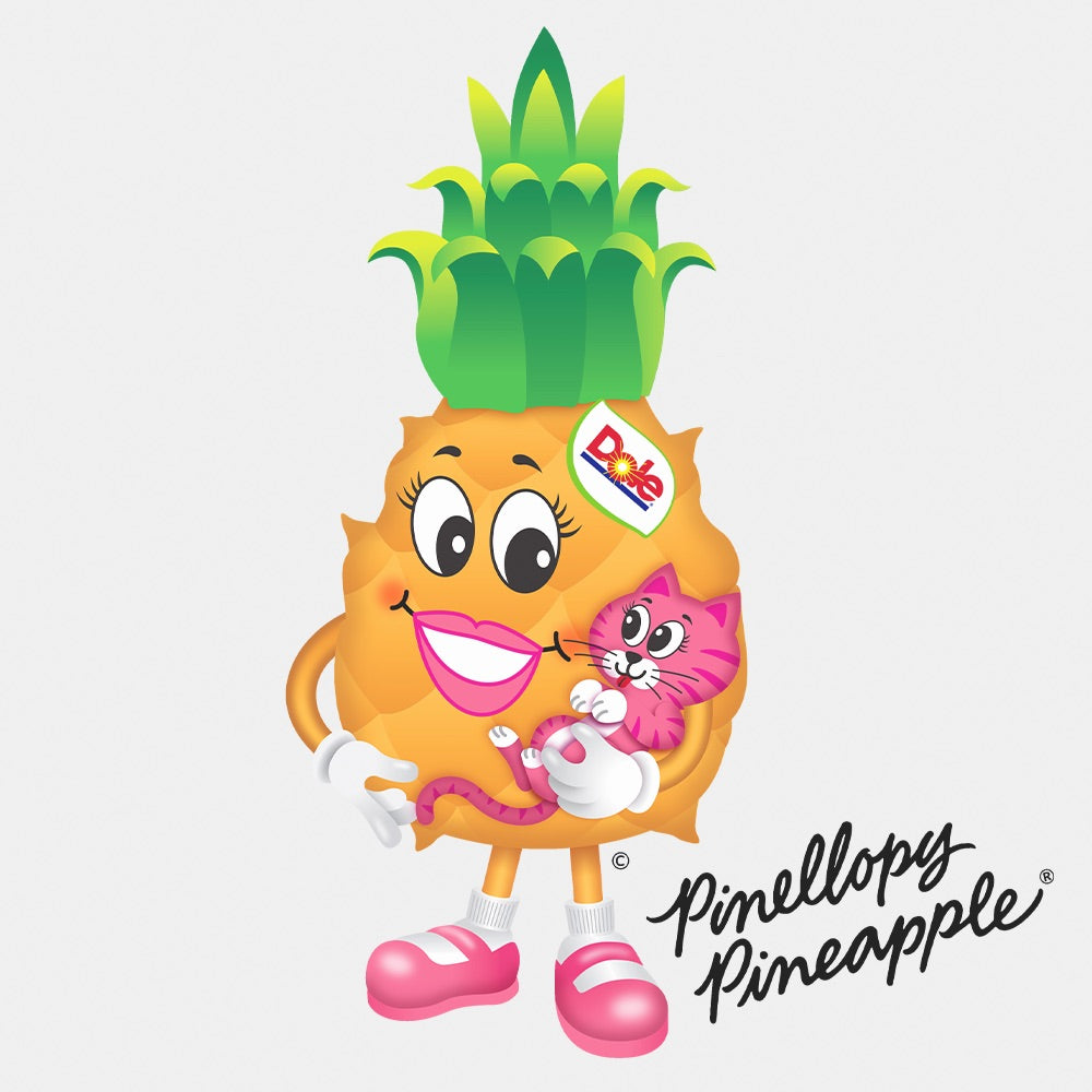Dole Pinellopy Pineapple Kitten Kids T-Shirt-1