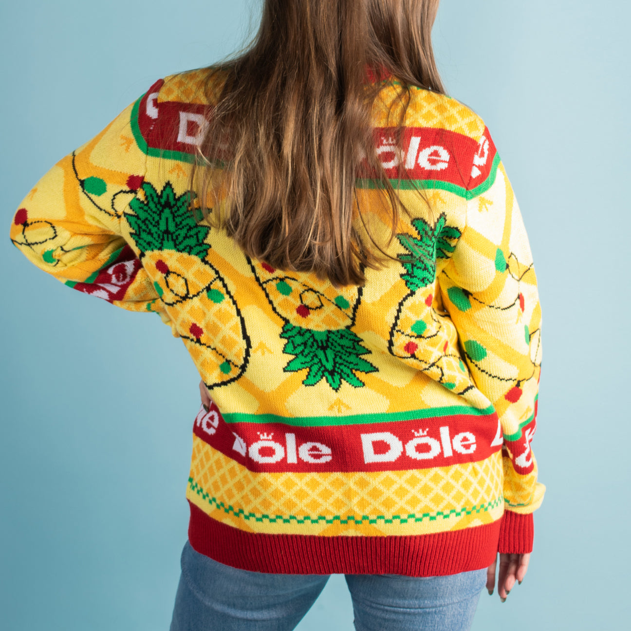 Dole Pineapple Holiday Sweater