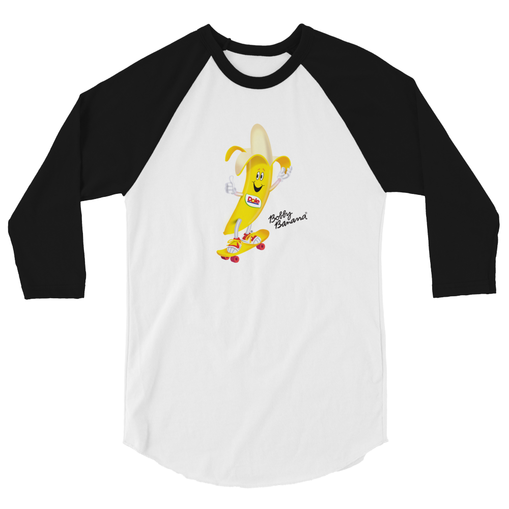 Dole Bobby Banana Skateboard Unisex 3/4 Sleeve Raglan Shirt-0